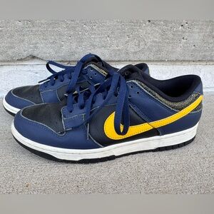 Nike Low Top Michigan in Navy and Yellow